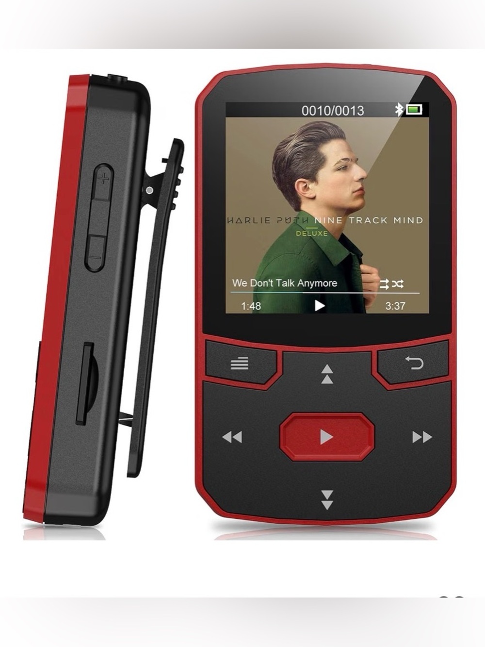 RUIZU 64GB Clip MP3 Player with Bluetooth 5.3 Auto-Reconnect, Weighs 1 oz